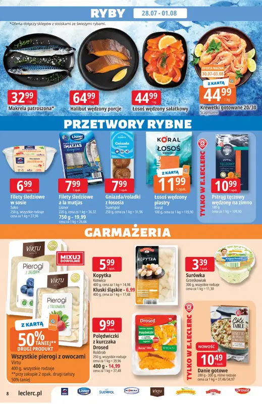 Leclerc - gazetka promocyjna Oferta E.Leclerc od wtorku 28.07 do soboty 08.08 - strona 8