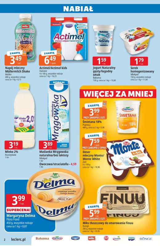 Leclerc - gazetka promocyjna Oferta E.Leclerc od wtorku 28.07 do soboty 08.08 - strona 2