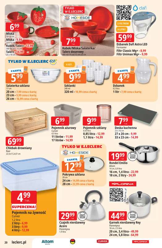 Leclerc - gazetka promocyjna Oferta E.Leclerc od wtorku 28.07 do soboty 08.08 - strona 20