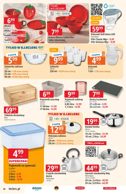 Leclerc - gazetka promocyjna Oferta E.Leclerc od wtorku 28.07 do soboty 08.08 - strona 20