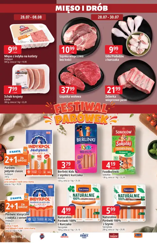 Leclerc - gazetka promocyjna Oferta E.Leclerc od wtorku 28.07 do soboty 08.08 - strona 6