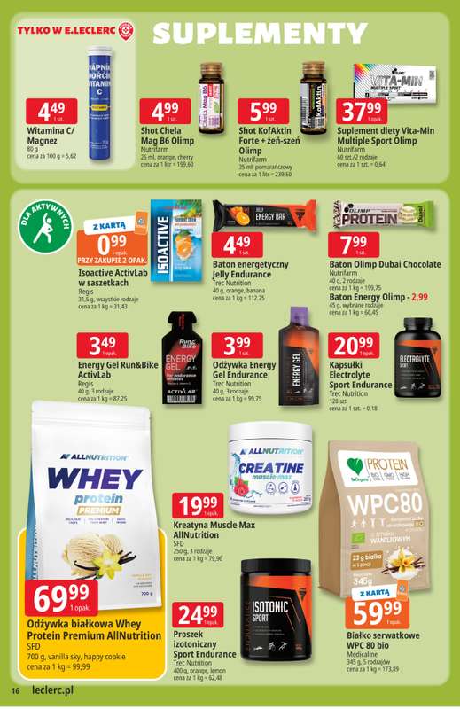Leclerc - gazetka promocyjna Oferta E.Leclerc od wtorku 28.07 do soboty 08.08 - strona 16