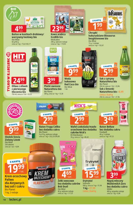 Leclerc - gazetka promocyjna Oferta E.Leclerc od wtorku 28.07 do soboty 08.08 - strona 14