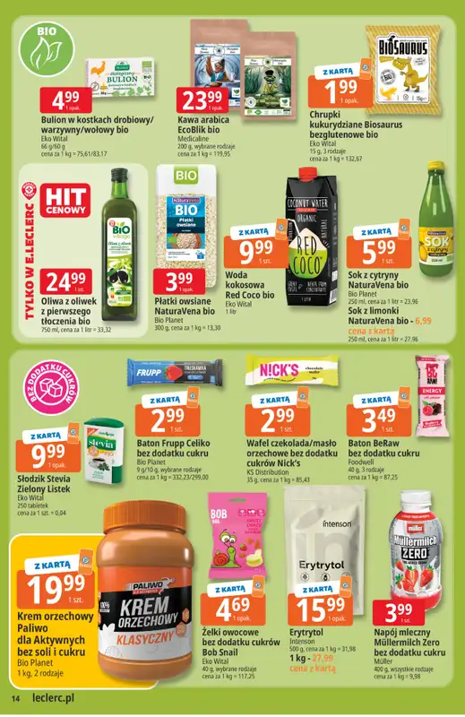 Leclerc - gazetka promocyjna Oferta E.Leclerc od wtorku 28.07 do soboty 08.08 - strona 14