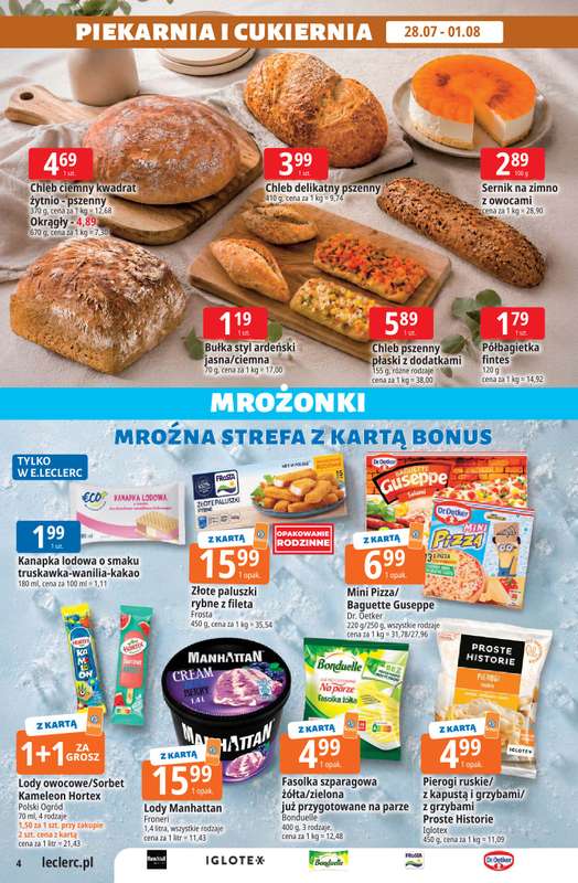 Leclerc - gazetka promocyjna Oferta E.Leclerc od wtorku 28.07 do soboty 08.08 - strona 4
