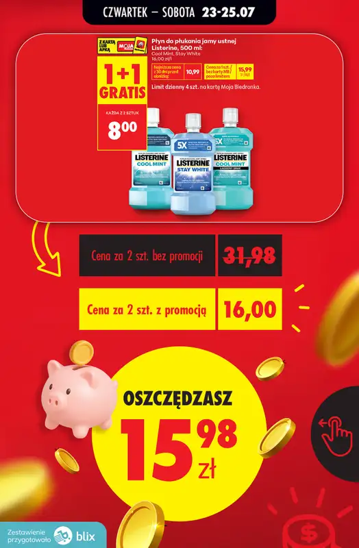 Biedronka - gazetka promocyjna Przeliczamy promocje! od czwartku 23.07 do soboty 25.07 - strona 8