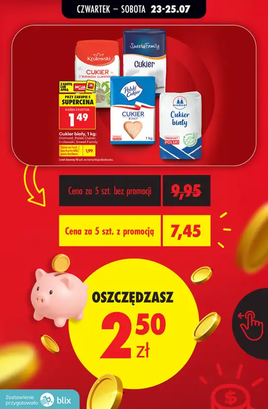 Biedronka - gazetka promocyjna Przeliczamy promocje! od czwartku 23.07 do soboty 25.07 - strona 9