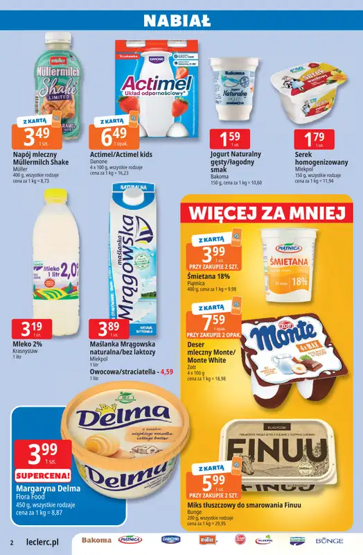 Leclerc - gazetka promocyjna Oferta E.Leclerc od wtorku 28.07 do soboty 08.08 - strona 2
