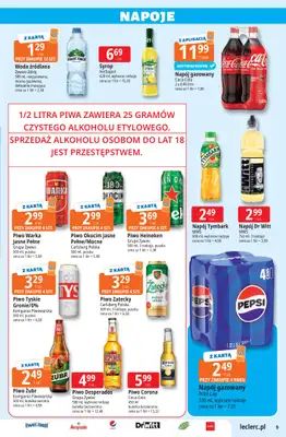 Leclerc - gazetka promocyjna Oferta E.Leclerc od wtorku 28.07 do soboty 08.08 - strona 9