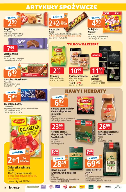 Leclerc - gazetka promocyjna Oferta E.Leclerc od wtorku 28.07 do soboty 08.08 - strona 10