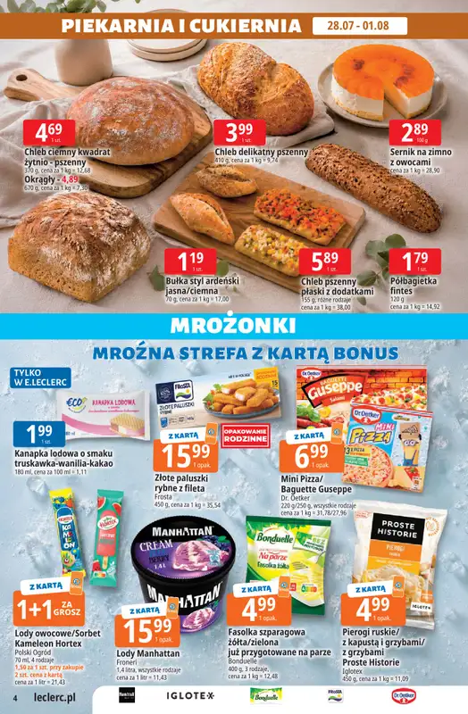 Leclerc - gazetka promocyjna Oferta E.Leclerc od wtorku 28.07 do soboty 08.08 - strona 4