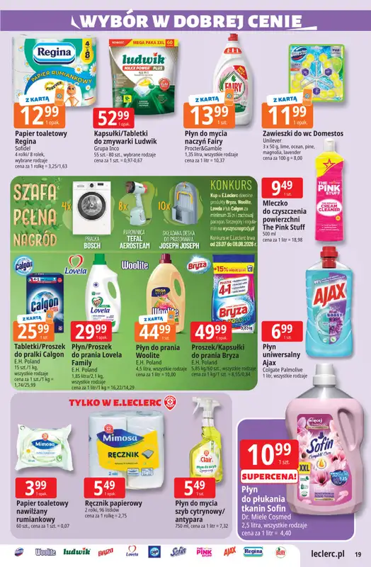 Leclerc - gazetka promocyjna Oferta E.Leclerc od wtorku 28.07 do soboty 08.08 - strona 19