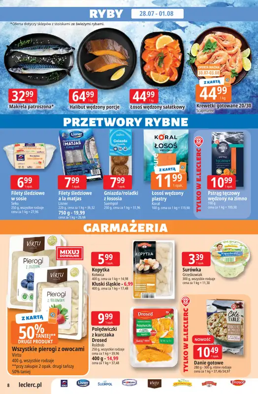 Leclerc - gazetka promocyjna Oferta E.Leclerc od wtorku 28.07 do soboty 08.08 - strona 8