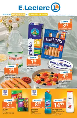 Leclerc - gazetka promocyjna Oferta E.Leclerc od wtorku 28.07 do soboty 08.08