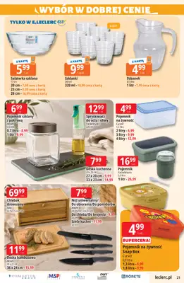 Leclerc - gazetka promocyjna Oferta E.Leclerc od wtorku 28.07 do soboty 08.08 - strona 21