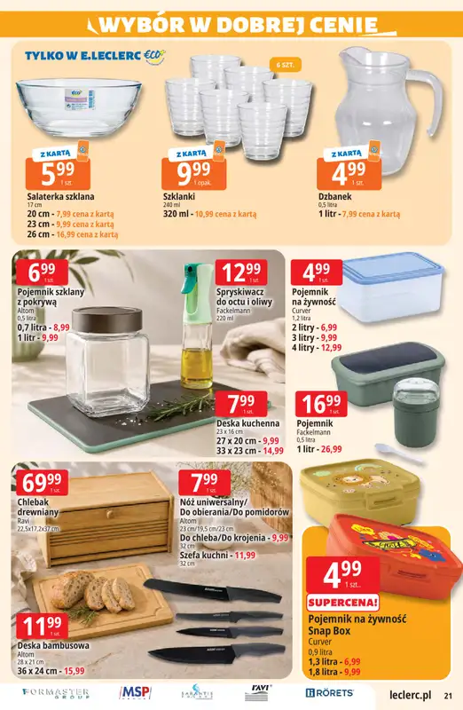 Leclerc - gazetka promocyjna Oferta E.Leclerc od wtorku 28.07 do soboty 08.08 - strona 21