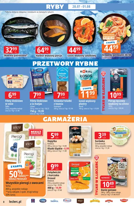 Leclerc - gazetka promocyjna Oferta E.Leclerc od wtorku 28.07 do soboty 08.08 - strona 8
