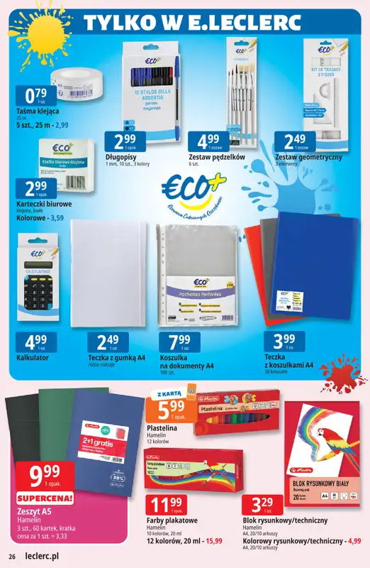 Leclerc - gazetka promocyjna Oferta E.Leclerc od wtorku 28.07 do soboty 08.08 - strona 26