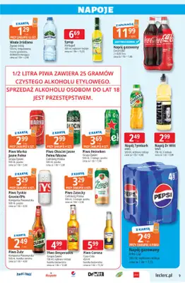 Leclerc - gazetka promocyjna Oferta E.Leclerc od wtorku 28.07 do soboty 08.08 - strona 9