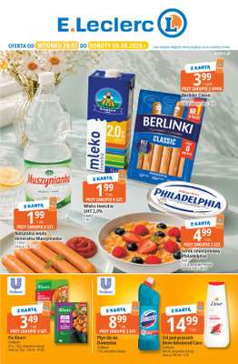 Leclerc - gazetka promocyjna Oferta E.Leclerc od wtorku 28.07 do soboty 08.08