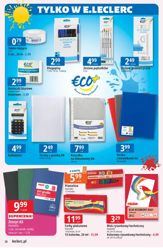 Leclerc - gazetka promocyjna Oferta E.Leclerc od wtorku 28.07 do soboty 08.08 - strona 26