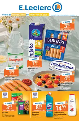 Leclerc - gazetka promocyjna Oferta E.Leclerc od wtorku 28.07 do soboty 08.08
