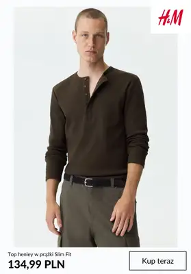 H&M - gazetka promocyjna NOWOŚCI - kolekcja męska od czwartku 23.07  - strona 7
