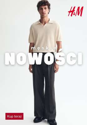H&M - gazetka promocyjna NOWOŚCI - kolekcja męska od czwartku 23.07 
