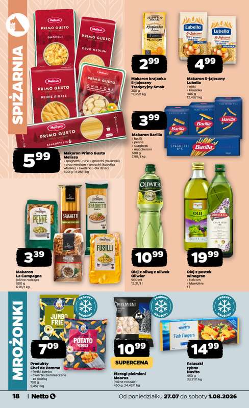 Netto - gazetka promocyjna Gazetka Spożywcza od poniedziałku 27.07 do soboty 01.08 - strona 18