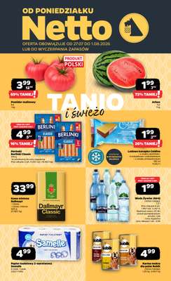 Netto - gazetka promocyjna Gazetka Spożywcza od poniedziałku 27.07 do soboty 01.08