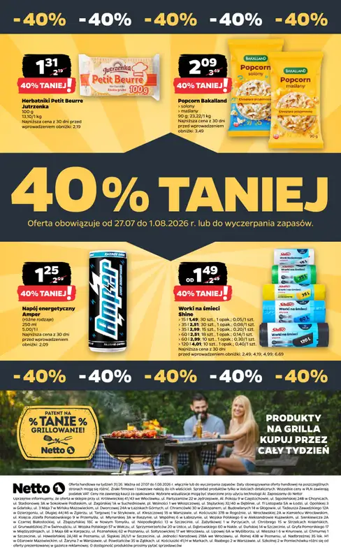 Netto - gazetka promocyjna Gazetka Spożywcza od poniedziałku 27.07 do soboty 01.08 - strona 32
