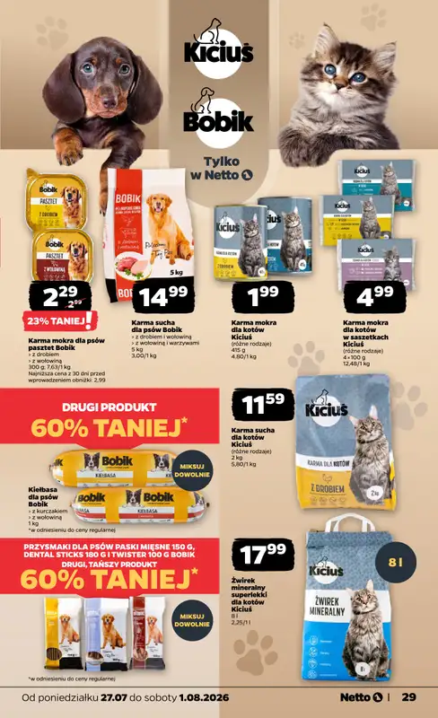 Netto - gazetka promocyjna Gazetka Spożywcza od poniedziałku 27.07 do soboty 01.08 - strona 29