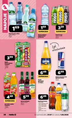 Netto - gazetka promocyjna Gazetka Spożywcza od poniedziałku 27.07 do soboty 01.08 - strona 26