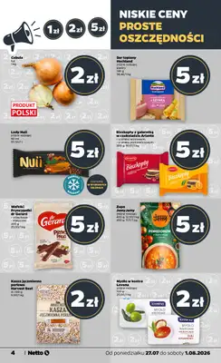 Netto - gazetka promocyjna Gazetka Spożywcza od poniedziałku 27.07 do soboty 01.08 - strona 4