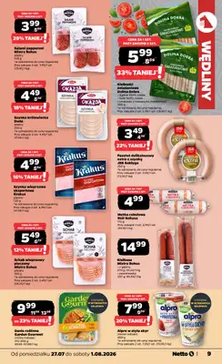 Netto - gazetka promocyjna Gazetka Spożywcza od poniedziałku 27.07 do soboty 01.08 - strona 9