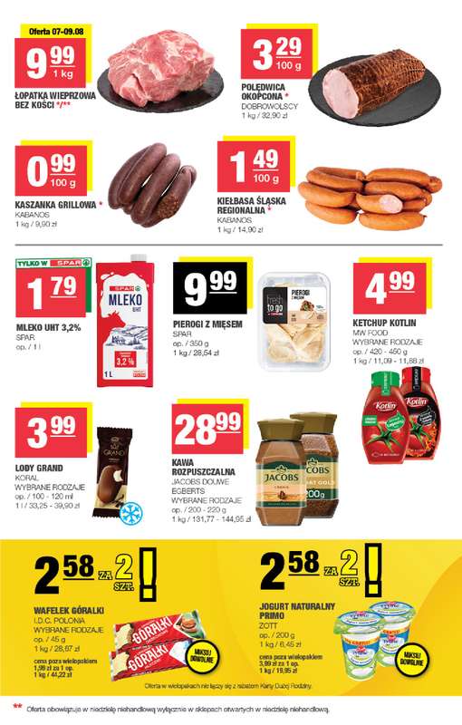 SPAR - gazetka promocyjna Gazetka Spar Mini od środy 29.07 do niedzieli 09.08 - strona 3