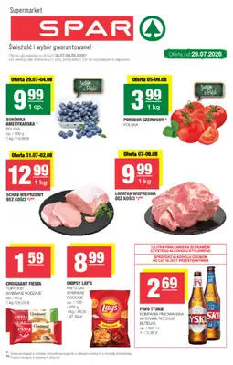 SPAR - gazetka promocyjna Gazetka Spar od środy 29.07 do niedzieli 09.08