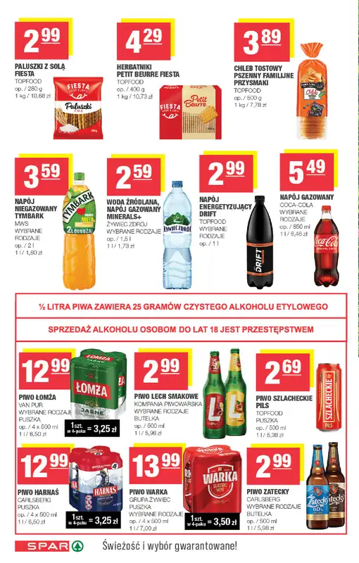 SPAR - gazetka promocyjna Gazetka Spar od środy 29.07 do niedzieli 09.08 - strona 6