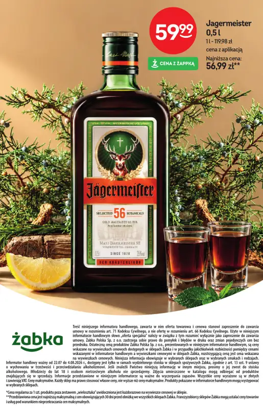 Żabka - gazetka promocyjna Katalog alkoholi od czwartku 23.07 do wtorku 04.08 - strona 22