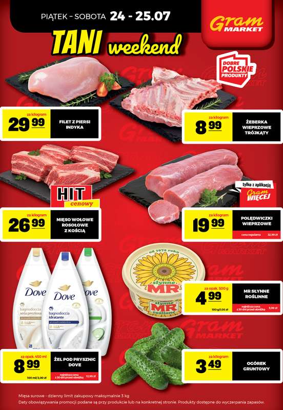 Gram Market - gazetka promocyjna Cały tydzień niskie ceny od piątku 24.07 do środy 29.07 - strona 2