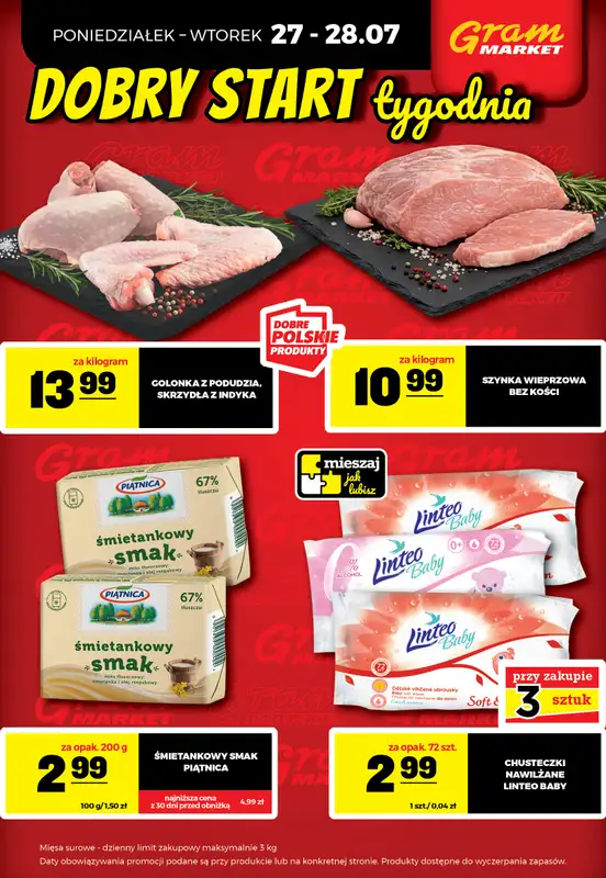 Gram Market - gazetka promocyjna Cały tydzień niskie ceny od piątku 24.07 do środy 29.07 - strona 4