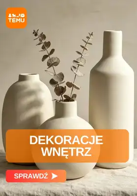 Temu - gazetka promocyjna Dekoracje wnętrz od piątku 24.07 