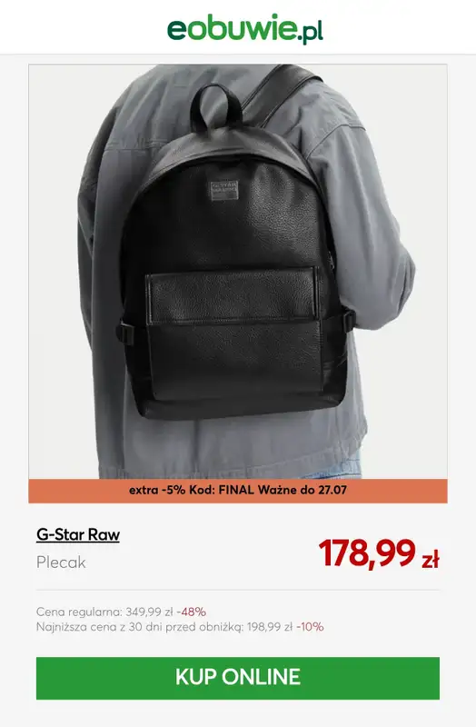 eobuwie.pl - gazetka promocyjna SALE: plecaki od czwartku 23.07 do poniedziałku 27.07 - strona 7