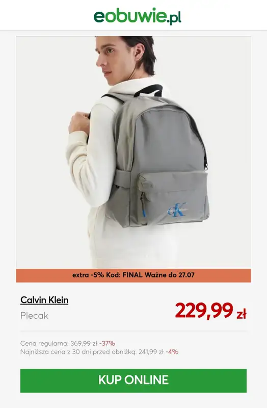 eobuwie.pl - gazetka promocyjna SALE: plecaki od czwartku 23.07 do poniedziałku 27.07 - strona 9