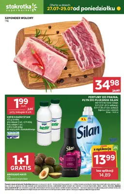 Stokrotka - gazetka promocyjna Hity na start od poniedziałku 27.07 do środy 29.07