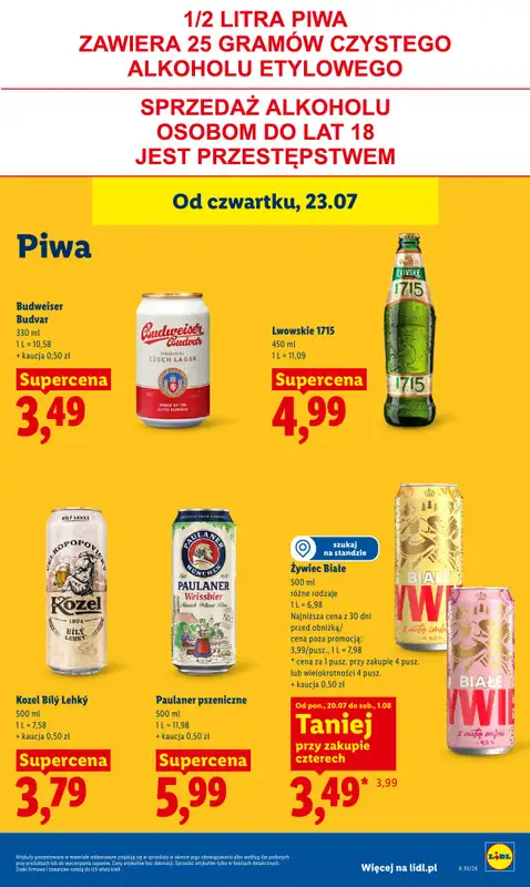 Lidl - gazetka promocyjna Oferta od czwartku od czwartku 23.07 do soboty 25.07 - strona 81