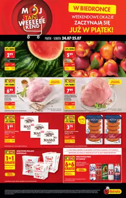 Biedronka - gazetka promocyjna Tani Weekend od czwartku 23.07 do soboty 25.07