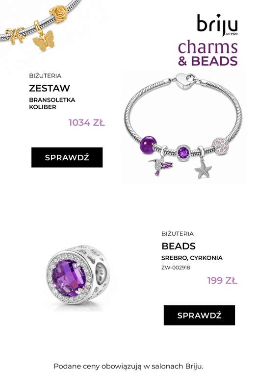 Briju - gazetka promocyjna Promocja Charms & Beads od piątku 24.07 do wtorku 11.08 - strona 11
