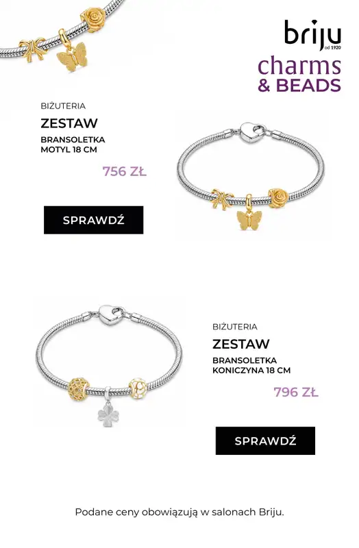 Briju - gazetka promocyjna Promocja Charms & Beads od piątku 24.07 do poniedziałku 10.08 - strona 10