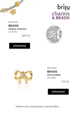 Briju - gazetka promocyjna Promocja Charms & Beads od piątku 24.07 do poniedziałku 10.08 - strona 5